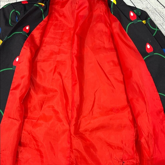 Festive Black Blazer with Holiday Lights - Picture 6 of 8